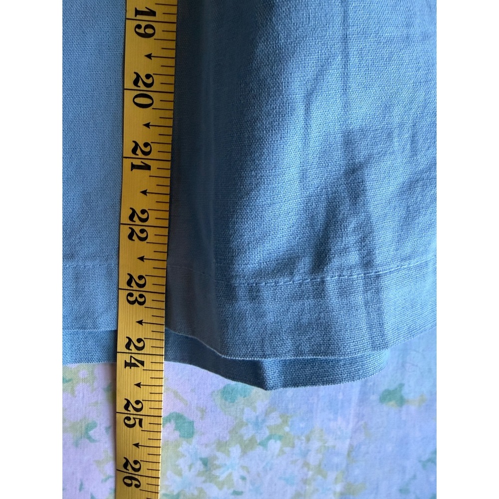 Big Bud Press | Pantry Button-Up Small Blue Unisex Linen Cotton Short Sleeve - Picture 8 of 9